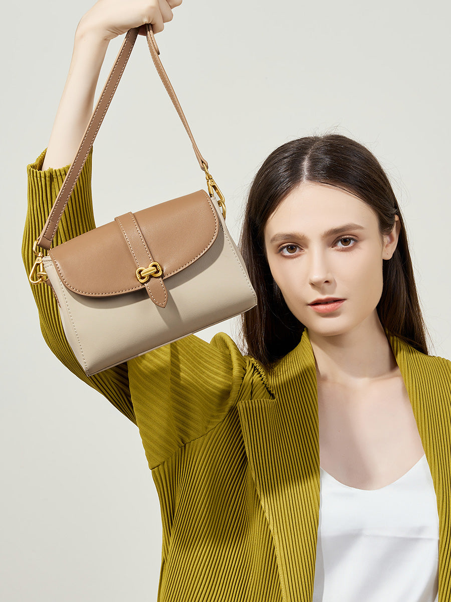 Butterfly Buckle Square Crossbody Bag