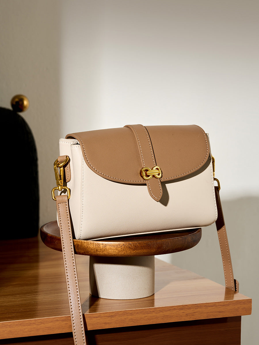 Butterfly Buckle Square Crossbody Bag