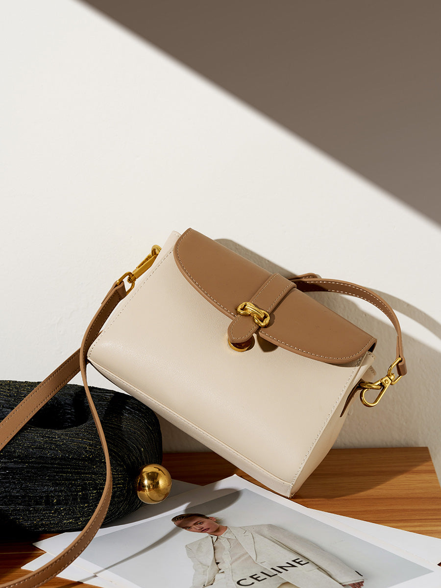 Butterfly Buckle Square Crossbody Bag