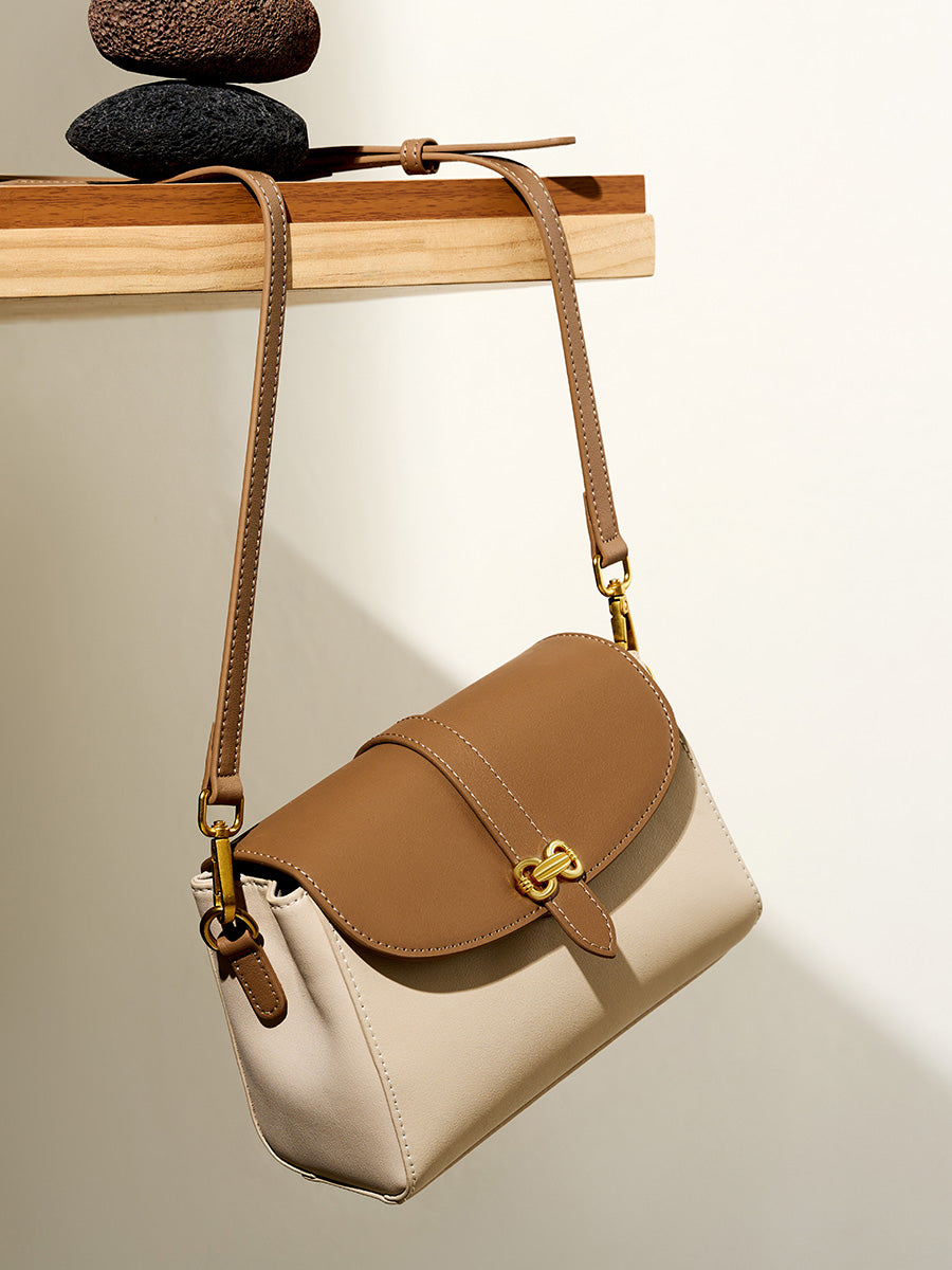 Butterfly Buckle Square Crossbody Bag