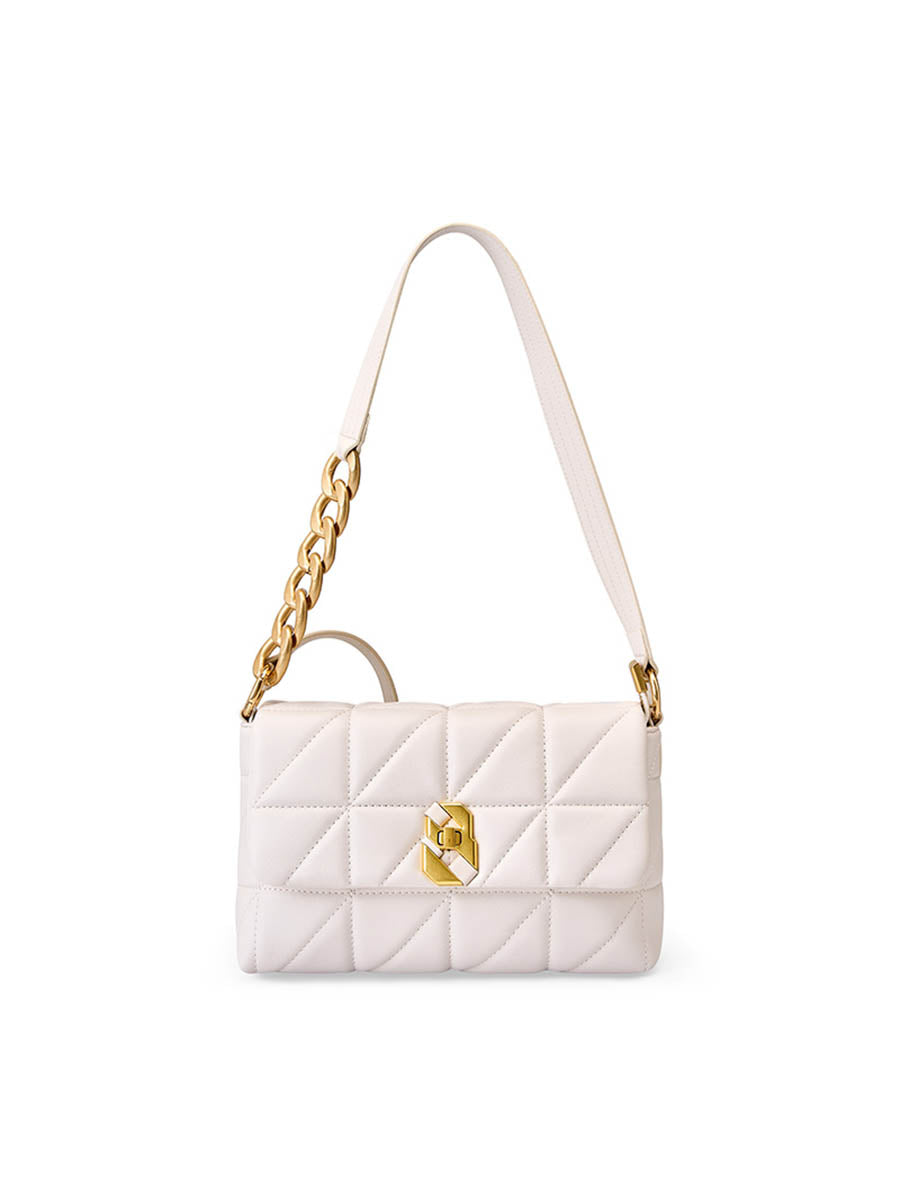 Diamond Pattern Chain Crossbody Bag