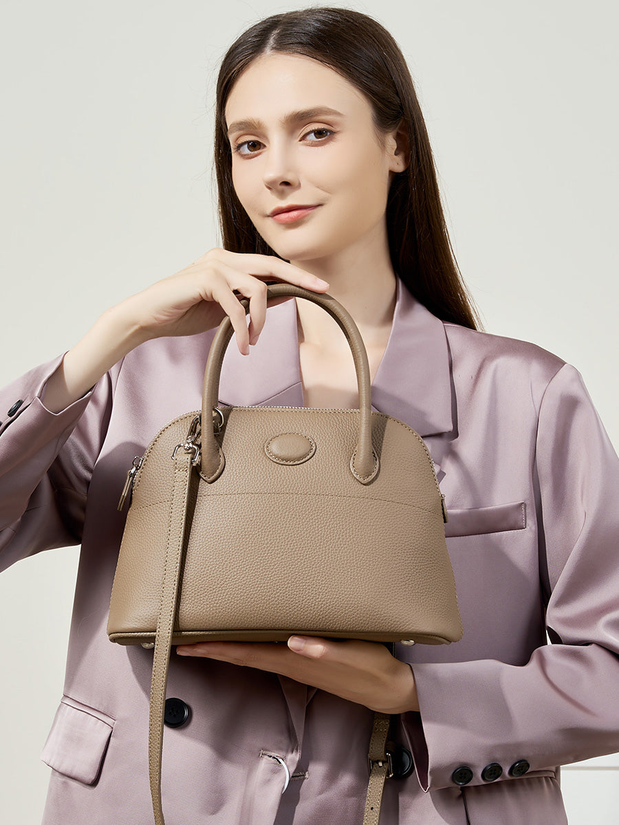 Shell-Shaped Minimalist Shoulder Bag