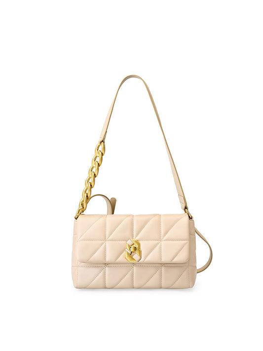 Diamond Pattern Chain Crossbody Bag