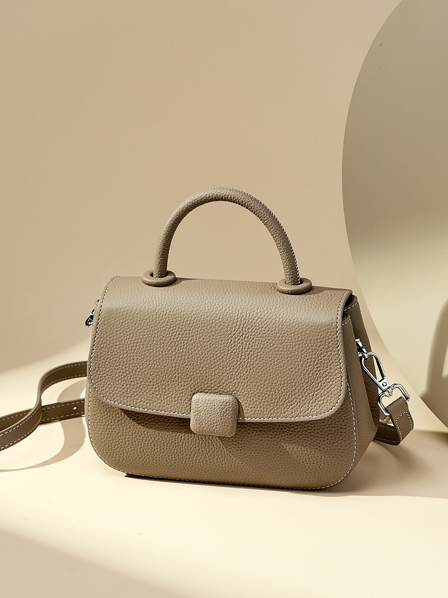 Gray Simple Small Shoulder Bag