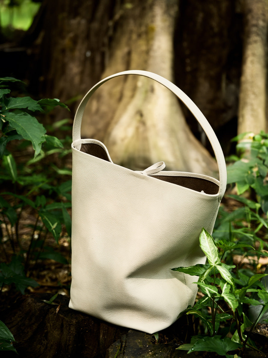 Simple Solid Color Bucket Tote Bag