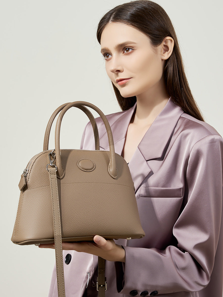 Shell-Shaped Minimalist Shoulder Bag