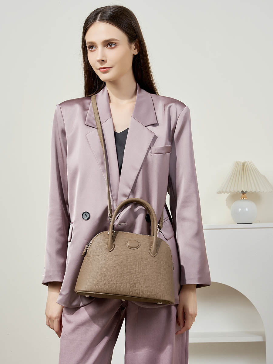 Shell-Shaped Minimalist Shoulder Bag
