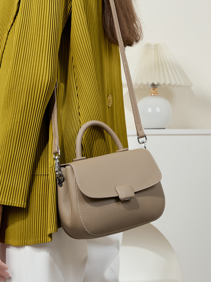 Gray Simple Small Shoulder Bag
