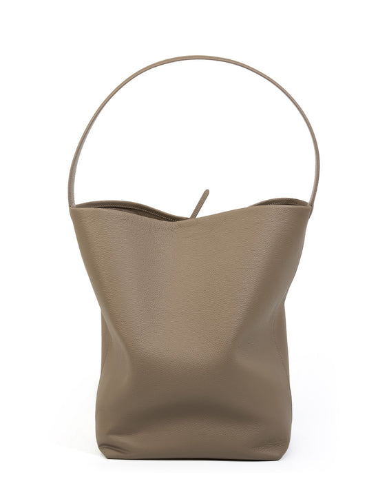 Simple Solid Color Bucket Tote Bag