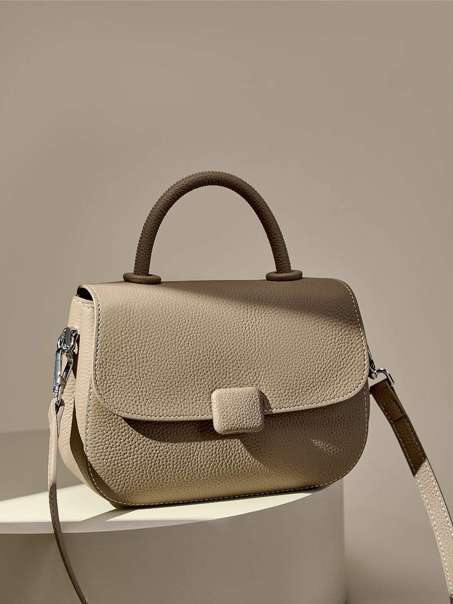 Gray Simple Small Shoulder Bag